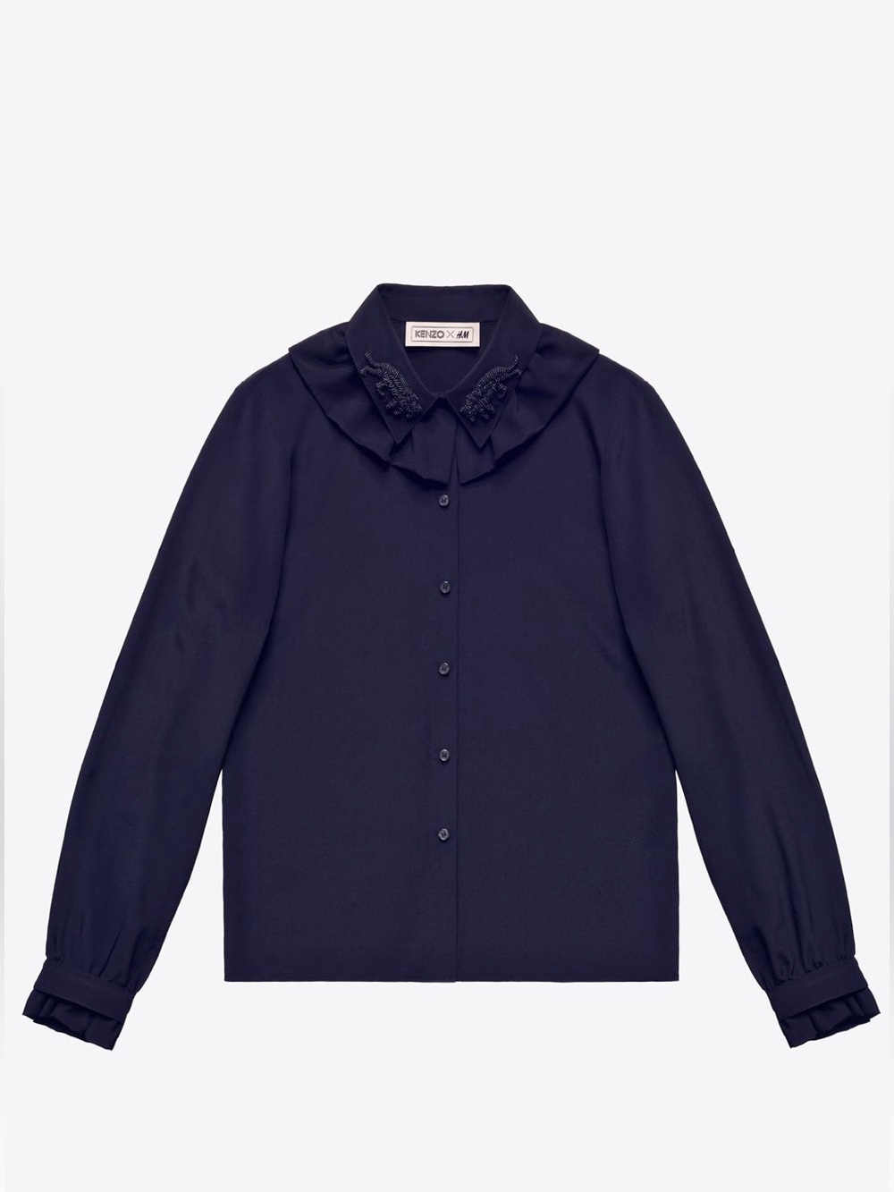 H&M x Kenzo Silk Blouse With Beading
